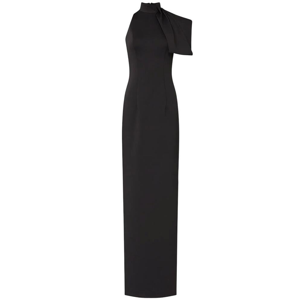 Black Halo EVE Halter Iggy Gown in Black, Size US 18​